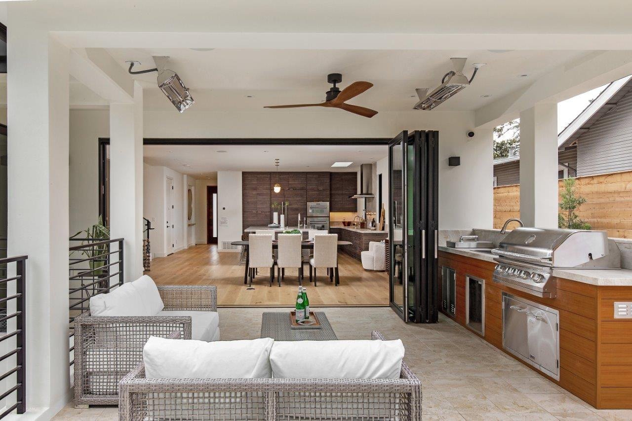 BayCal custom home evening exterior