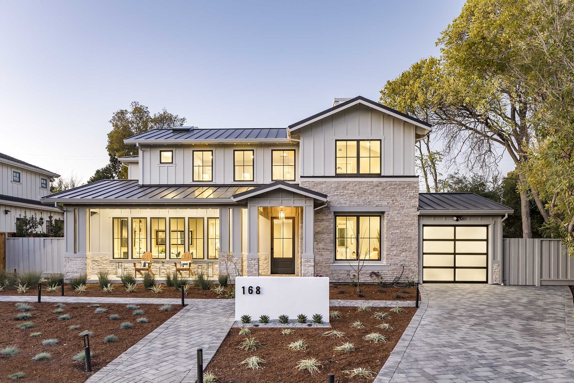 BayCal custom home front exterior